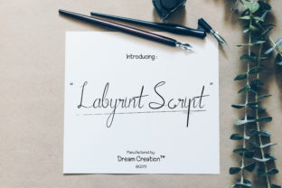 Labyrint Script: A Timeless Script Font for Crafters and Designers