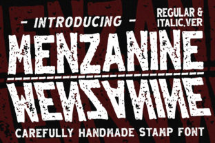 Menzanine: A Rustic Display Font for Digital Branding