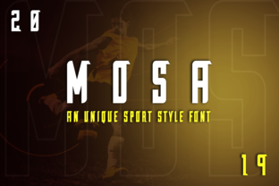 Mosa: A Display Font for Crafters and Product Creators