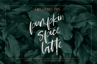 Pumpkin Spice Latte Script: A Font for Editorial Magic